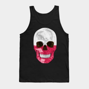 Poland Flag Skull - Gift for Polish With Roots From Poland Tank Top